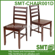 Modern simple high back wood dining chair for restaurant